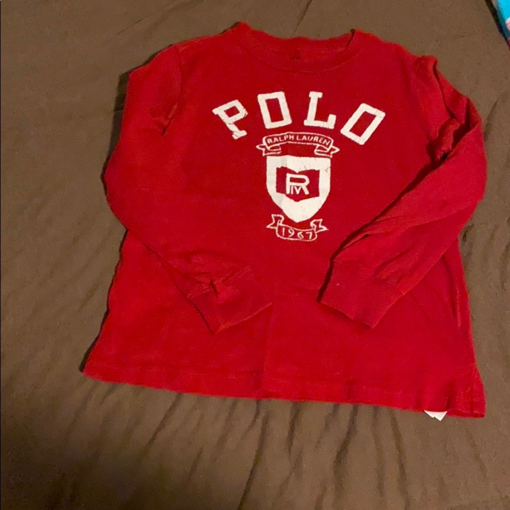 Red Ralph Lauren long sleeve tshirt